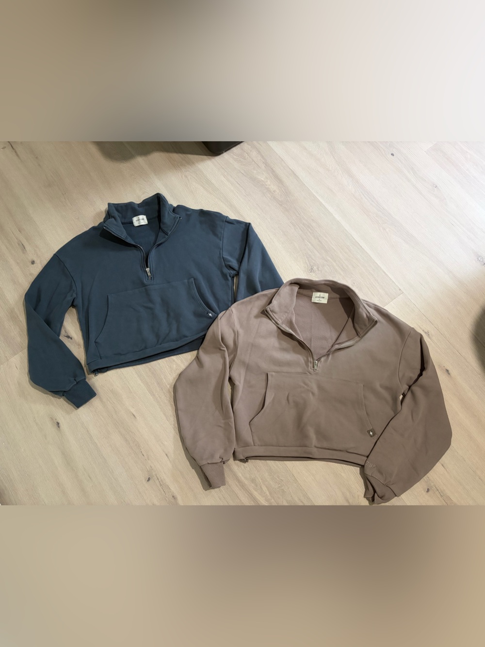 Azur Fit Cropped Half-Zip Pullover Sweater